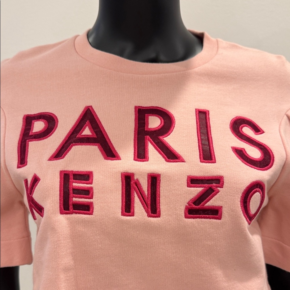 ✨ KENZO Paris Logo Cropped Sweatshirt Top – Size S – New - Picture 4 of 8